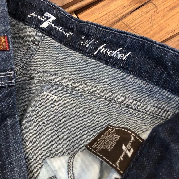 7FAM A Pocket Jeans Stretch Denim 30 Inseam 30.5” - Picture 6 of 7